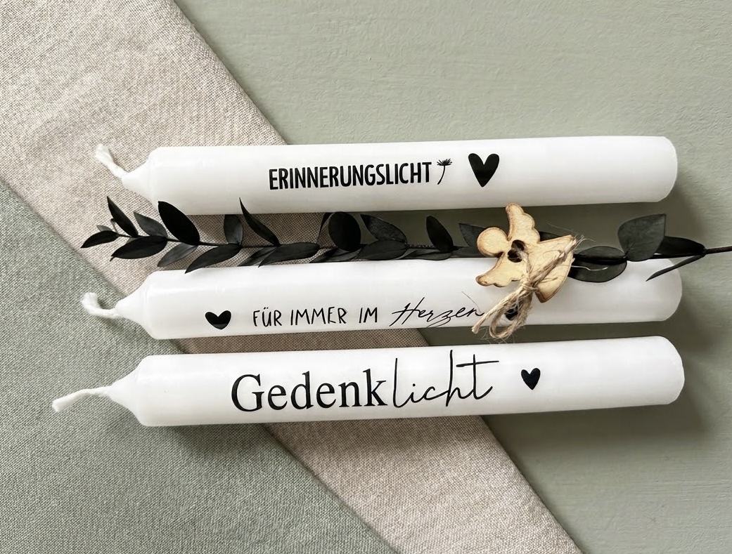 Gedenklicht / Trauerkerze
